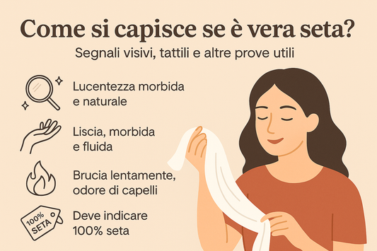 Come si capisce se è vera seta