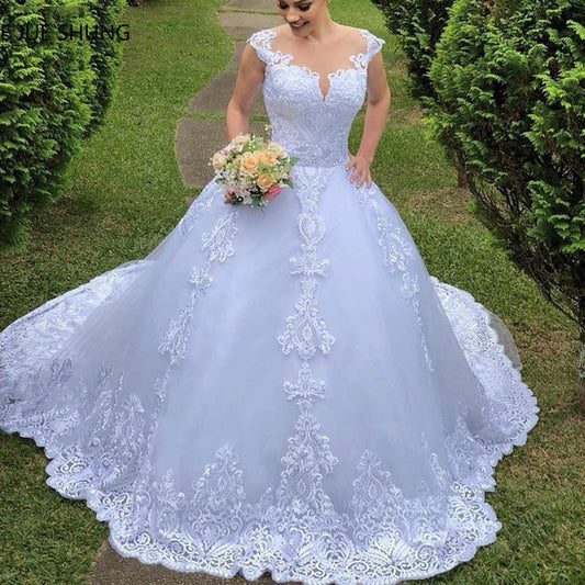 Abito da sposa vintage in pizzo bianco elegante | BellaSeta - BellaSeta