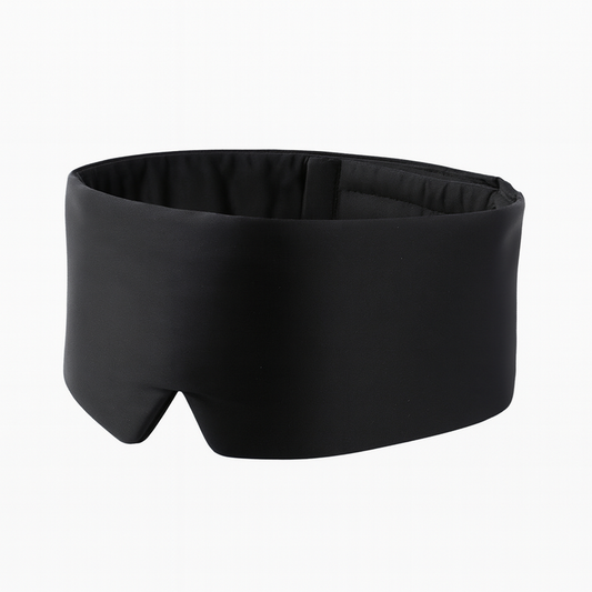 Mascherina per dormire in seta 3D – Riduzione rumore | Nera - BellaSeta