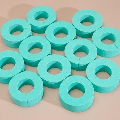 Set di bigodini senza calore colore ciano per ottenere onde larghe e ricci naturali BellaSeta