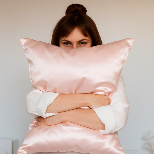 Federe in seta rosa Bella Seta – lusso per un sonno rigenerante e capelli senza crespo