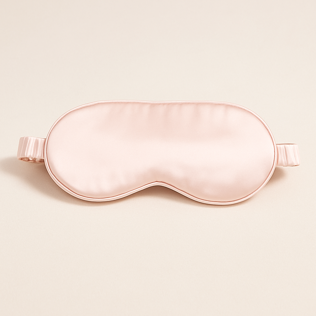 Mascherina per dormire rosa – lussuosa maschera occhi Bella Seta per un sonno profondo e confortevole