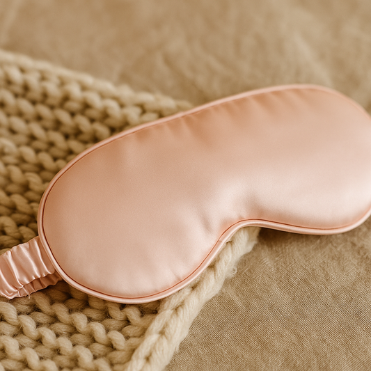Mascherina per dormire in seta rosa – elegante maschera occhi Bella Seta per un sonno rigenerante e confortevole