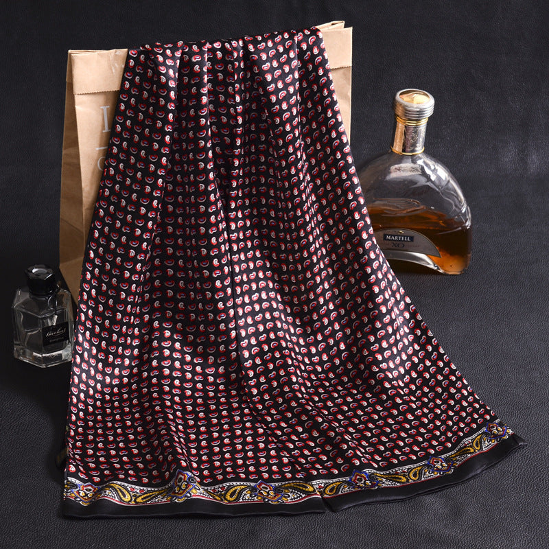 Sciarpa Uomo in Seta Crepe Satin a Doppio Strato - BellaSeta