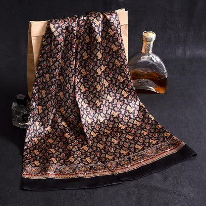 Sciarpa Uomo in Seta Crepe Satin a Doppio Strato - BellaSeta