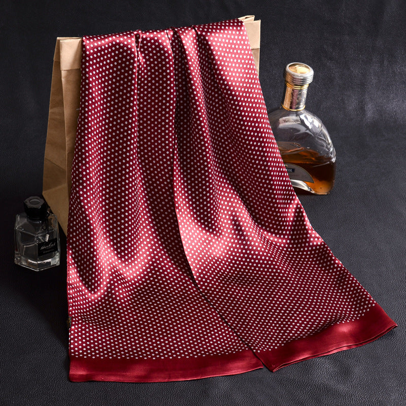 Sciarpa Uomo in Seta Crepe Satin a Doppio Strato - BellaSeta