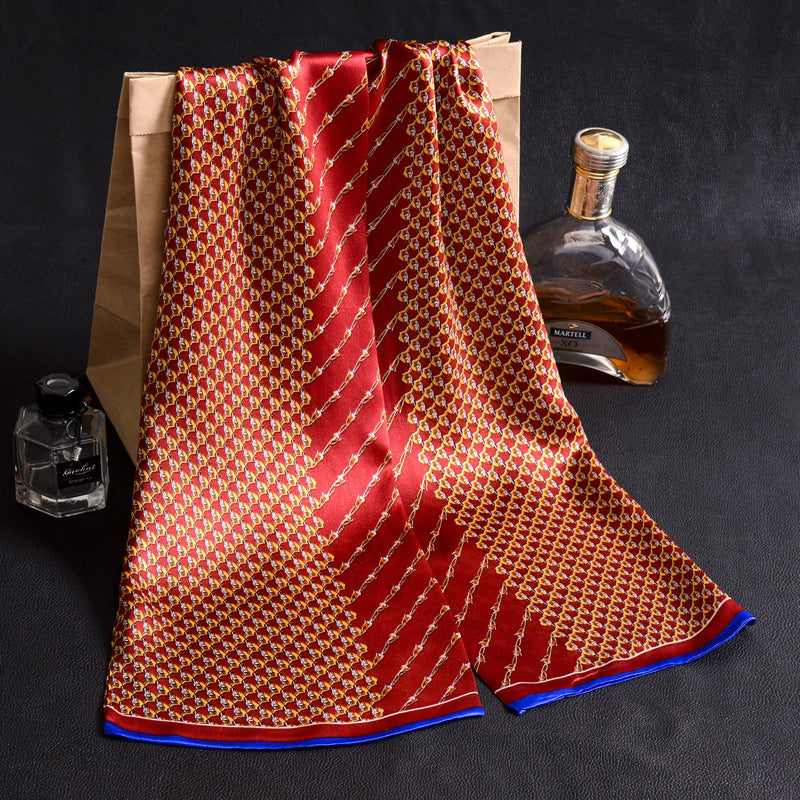 Sciarpa Uomo in Seta Crepe Satin a Doppio Strato - BellaSeta