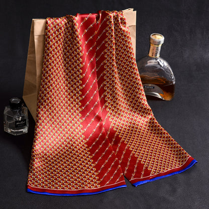 Sciarpa Uomo in Seta Crepe Satin a Doppio Strato - BellaSeta