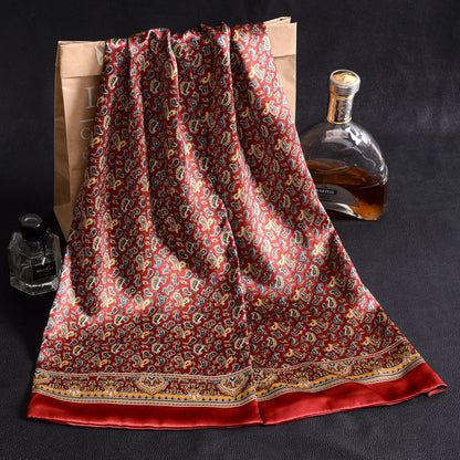 Sciarpa Uomo in Seta Crepe Satin a Doppio Strato - BellaSeta