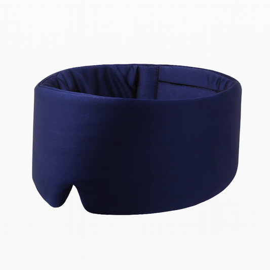Mascherina per dormire in seta 3D – Riduzione rumore | Blu scura