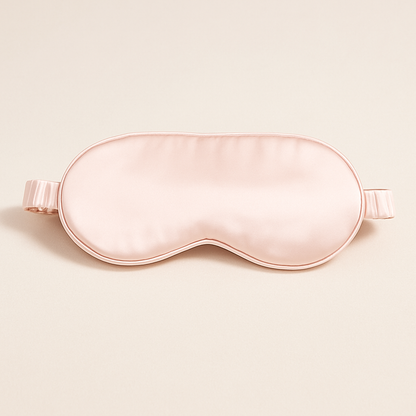 Mascherina per dormire rosa – lussuosa maschera occhi Bella Seta per un sonno profondo e confortevole