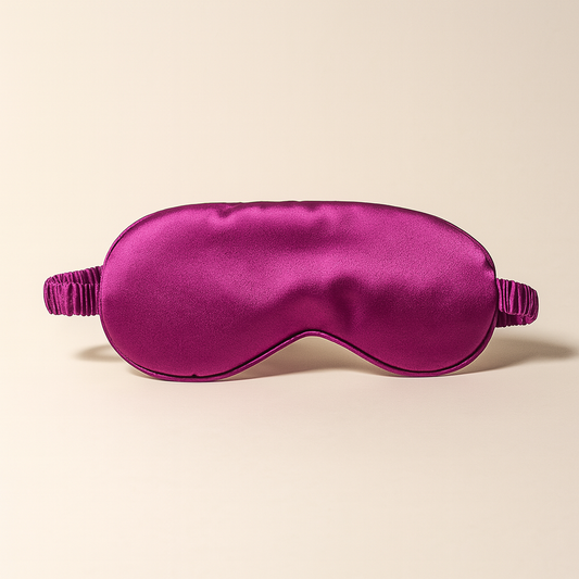 Mascherina per dormire in seta viola – lussuosa maschera occhi Bella Seta per un sonno profondo e confortevole