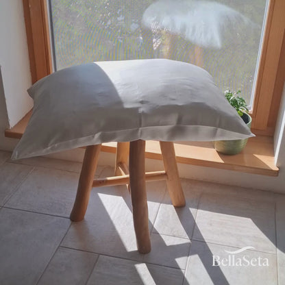 100% Mulberry Silk Pillowcase | White